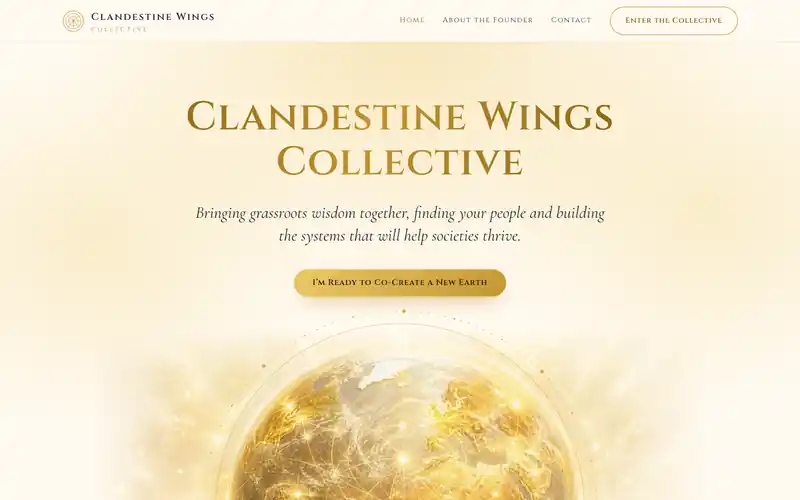 Screenshot of a website in progress