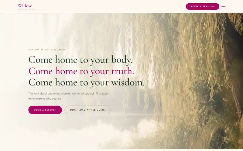 Screenshot of a website in progress